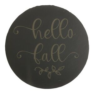 Hello Fall Engraved Slate Serving Platter